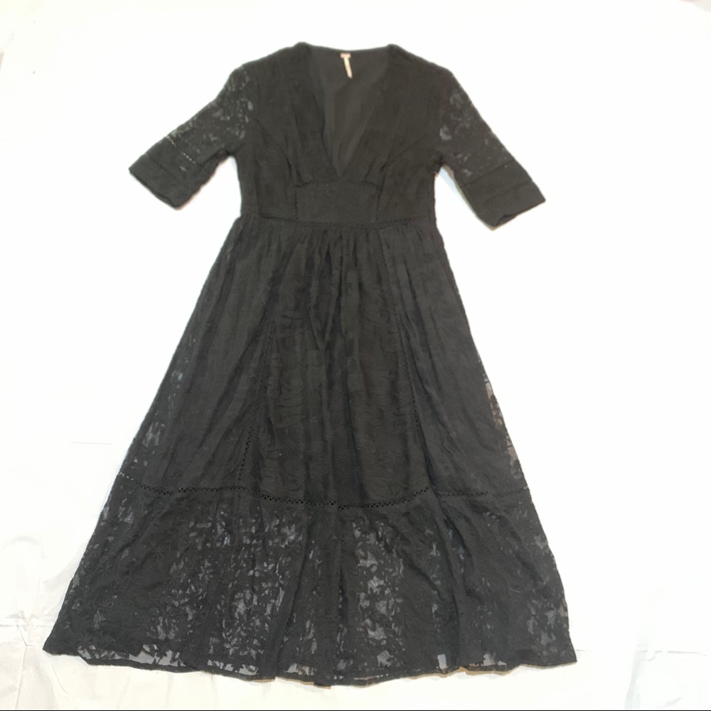 Free People Lace Midi Dress 6